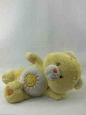 Yellow Funshine Care Bear 13 Inches- Stuffed Animal Plush 2002 Care Bears