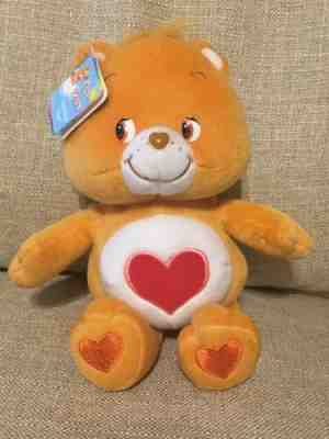 2002 Care Bears TENDERHEART BEAR ?? Orange Stuffed Animal 10” Original Tag