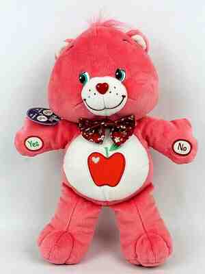 Smart Heart Care Bear 2004 Hot Pink Talking Singing Game No Cards Apple Belly