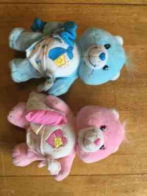 Care Bear 7” Baby HUGS Baby TUGS~ Plush Beanie Stuffed Toy ~ Retired 2003 EUC