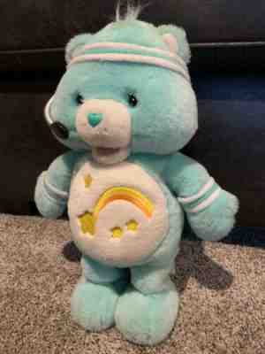Workout Care Bears Wish Bear 14 inch Moving and Talking Battery Operated