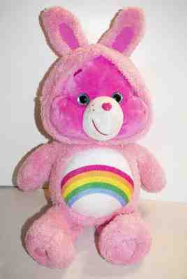 Care Bears Cheer Bear Easter Bunny Costume Plush Pink Sparkle Eyes Rainbow 17