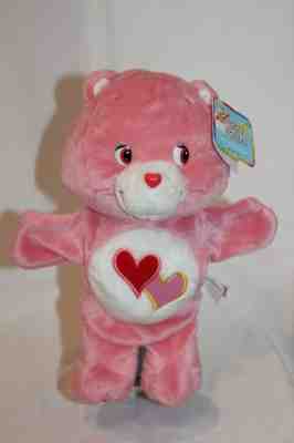 Care Bears Plush Hand Puppet Love a lot Bear Play Along Special Edition Pink 