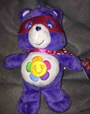 Care Bears Bean Plush Toy Superhero Friends Harmony Bear - New With Tag