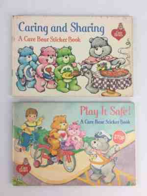 1984 Vintage Care Bears Play It Safe Care Bear Sticker Book Never Used Pizza Hut