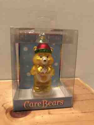 Vintage Care Bear Christmas Tree Ornament Blown Glass Les Calinours Original Box