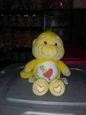Care Bear Cousin Playful Heart Monkey Glow In The Dark. Rare! Htf! Plush