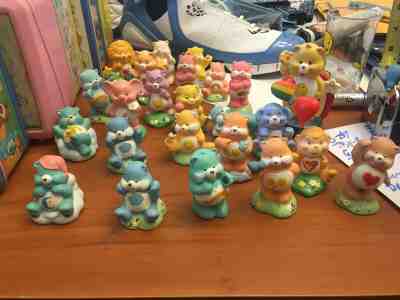 LOT OF 25 AMERICAN GREETINGS CERAMIC CARE BEARS VINTAGE RARE