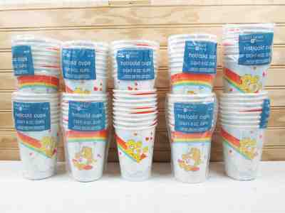 81 Vintage Care Bears Paper Cups Lot Birthday Party American Greetings 80s 1983