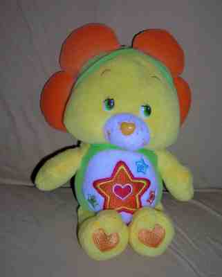 CARE BEARS  2006 SuperStar yellow bear 8 inch   #6346   smoke free