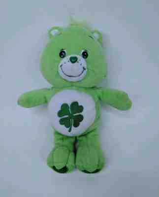 Care Bear Good Luck Lucky Green Shamrock Soft Stuffed Plush 2003 Doll Toy 10