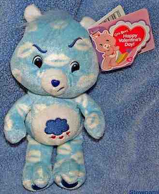 Care Bears GRUMPY Blue Feet 8 Inch Bean Bag Plush Easter Valentine