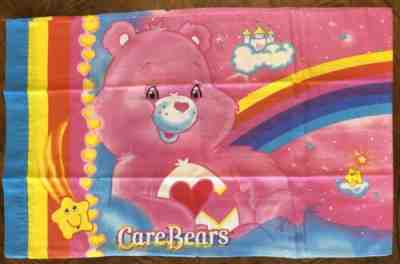 CARE BEARS Rainbow Standard Pillowcase Love a lot Bear Daydream Bear 2005