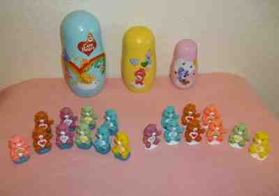 Care Bears LOT - Russian Nesting Doll (Incomplete) + 19 Care Bear 1.5