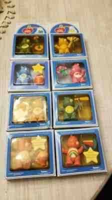 Care Bears Lot of 8 Poseable 3.5 in. Figures Kenner Vintage 1984 NIB Sealed RARE