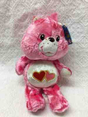 Care Bears Love-A-Lot Bear from 2004 8 inches with Two Hearts on Belly