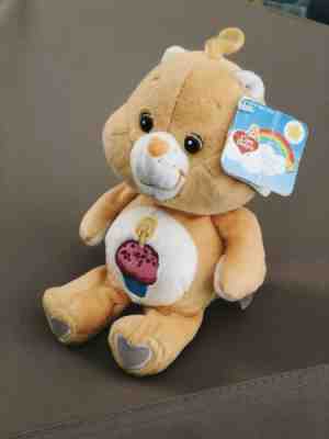 Care Bears 20th Anniversary Birthday Bear 8” Beanie Carlton Cards NWT