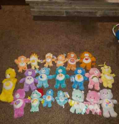 CARE BEARS huge lot some new with tags 2000's stocking, puppet, babies.