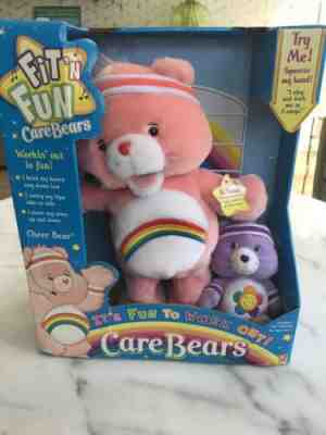 2004 Care Bears Fit N Fun Original Packaging - Cheer Bear W/ Harmony Sings Moves