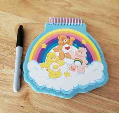 Care bears fuzzy notepad 2003 colorful interactive sticker, love note pad!