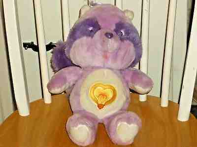 KENNER CARE BEAR COUSIN BRIGHT HEART RACOON PURPLE 13