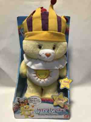 Singing King Funshine Care Bear yellow toy 2004