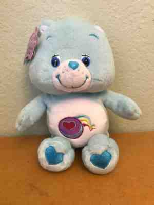 NWTCare Bear Comfy Play A Lot 10”Plush Light Blue Stuffed Animal Play Along 2005