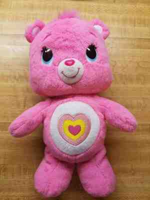 Care Bears Wonderheart Bear Plush Hasbro 2012 Pink Hearts 13