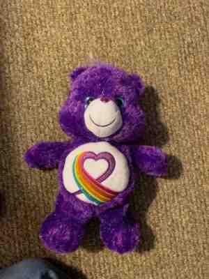 2017 TCFC CARE BEAR RAINBOW HEART PRECIOUS SPARKLY CARE BEAR 13