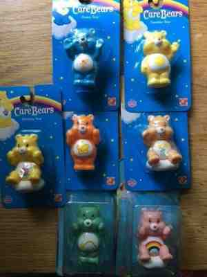 NIB Care Bears Plastic Figures Vintage 2003 Play Along Toys NEW baby cake topper