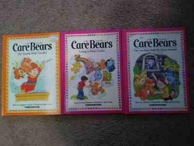 Care Bears books lot of 3 - Caring is what Counts, Battle The Freeze Machine