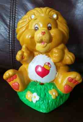 Care Bear Braveheart Lion Bank 1985 American Greetings Ceramic Rare Collectible