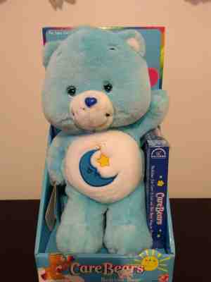 Care Bears13 Inch Bedtime Bear NWT and Box 2002 + VHS Cartoon Video