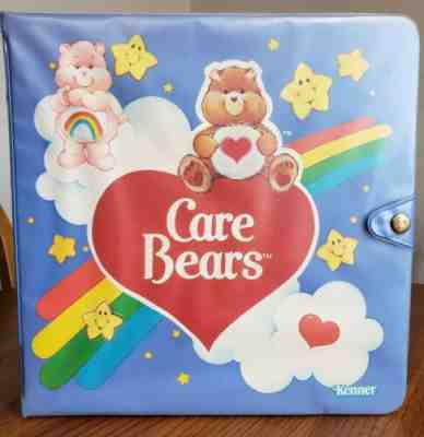 NEW Vintage 1980s Care Bears PVC Mini Figures Storage Storybook Play Case Binder