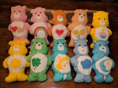 Vintage Care Bear Pillows Cut and Sew Complete Set of 10 Baby Nursery Decor