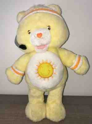 Care Bears 14” Fit N Fun Funshine Bear Exercise Yellow Talking Sunshine Plush