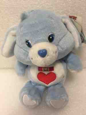 NEW 2002 Care Bears Cousin LOYAL HEART DOG Kiss Curl 20th Anniversary Beanie 8”