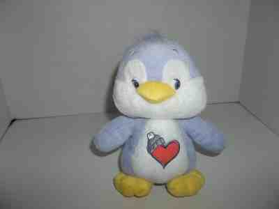 2004 tcfc carebear cousins cozy heart penguin plush 7" tall