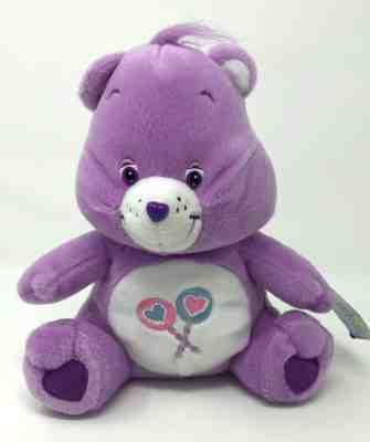 Care Bears Sitting Share Bear Purple Bear Plush 2003 Nanco 10