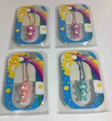 New Care Bears Lot Of 4 Keychains Cheer Bedtime Best friend Shine Bright Bear