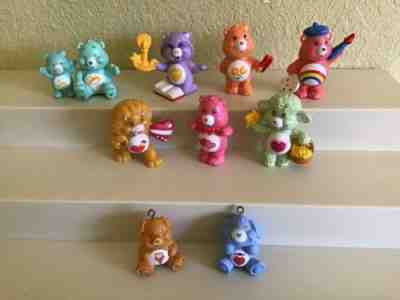 Vtg 1983 American Greetings Care Bears & Cousins Lot PVC Figures Charms