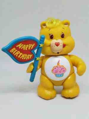 Vtg Care Bears Poseable Birthday Bear Figure with Accessory 1983 Kenner Banner