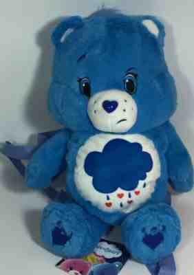 New With Tag Care Bears Grumpy Bear MINI backpack Purse Pouch