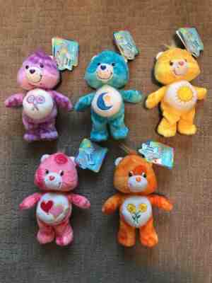 Care Bears Special Edition Series 1 Tie-Dye 2003 Lot Of 5 Bears