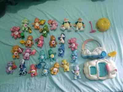 Vintage Lot 1980s Kenner CARE BEARS & COUSINS Poseable Figures some accessories 
