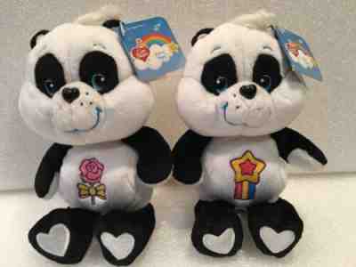 NEW 2004 Care Bears 8” PERFECT & POLITE PANDA Bear Cousins 20th Anniversary NWT