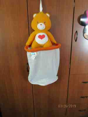 Care Bear Baby Boom Hanging Basket Toys Clothes Orange Bear 2002 Polyester 
