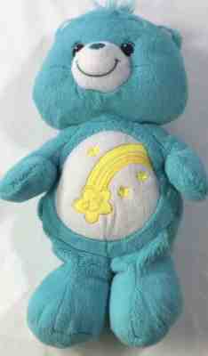 Care Bear Blue Wish Bear 13” Plush Toy Stuffed Animal Hasbro 2012 Bedtime Teddy