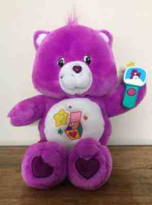 2005 Care Bear-Surprise Bear Purple Plush Hide And Seek Star