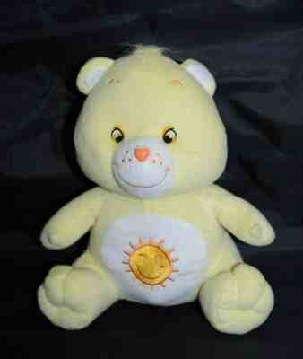 2003 Nanco Care Bears Funshine Yellow with Sunshine Stuffed Plush Bear  10
